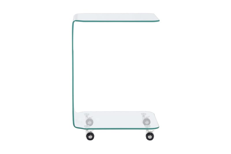 Salongbord klart 45x40x63 cm herdet glass - Gjennomsiktig - Møbler - Bord - Sofabord