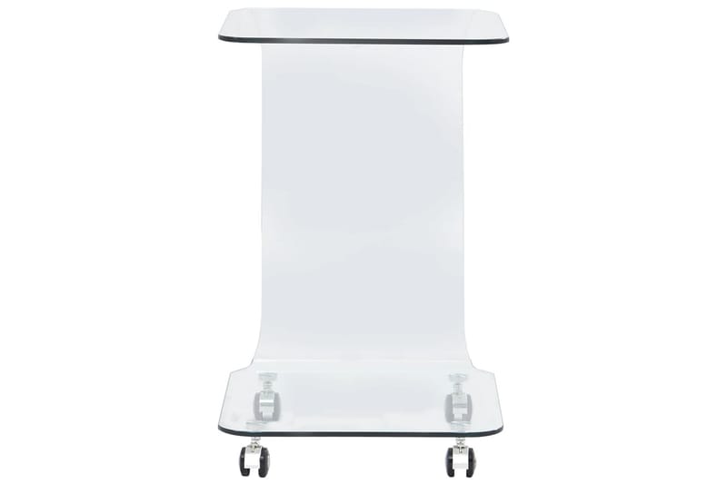 Salongbord klart 45x40x63 cm herdet glass - Gjennomsiktig - Møbler - Bord - Sofabord