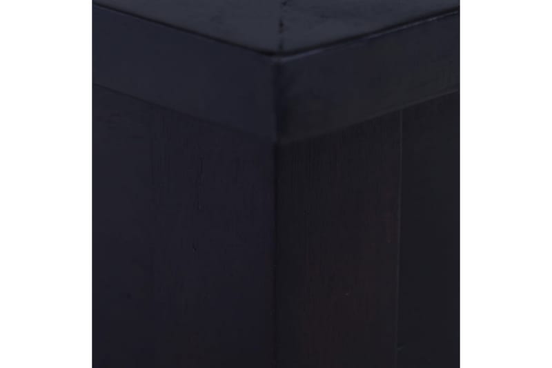 Salongbord lys svart kaffe 100x50x30 cm heltre mahogni - Svart - Sofabord
