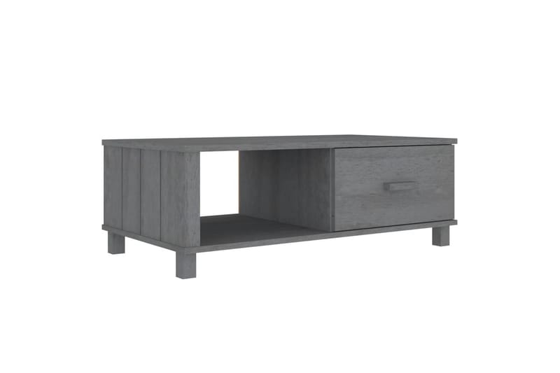 Salongbord mørkegrå 100x55x35 cm heltre furu - Grå - Møbler - Bord - Sofabord