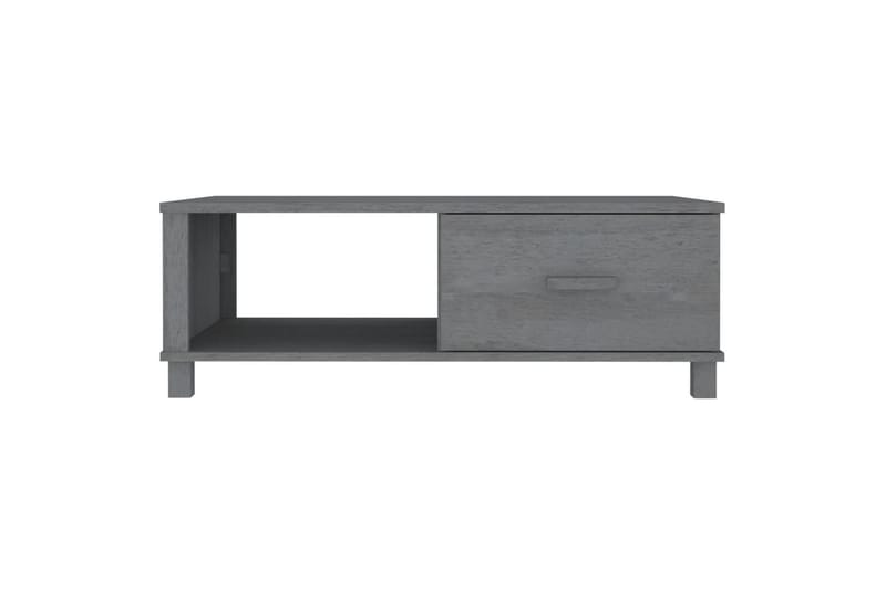 Salongbord mørkegrå 100x55x35 cm heltre furu - Grå - Møbler - Bord - Sofabord
