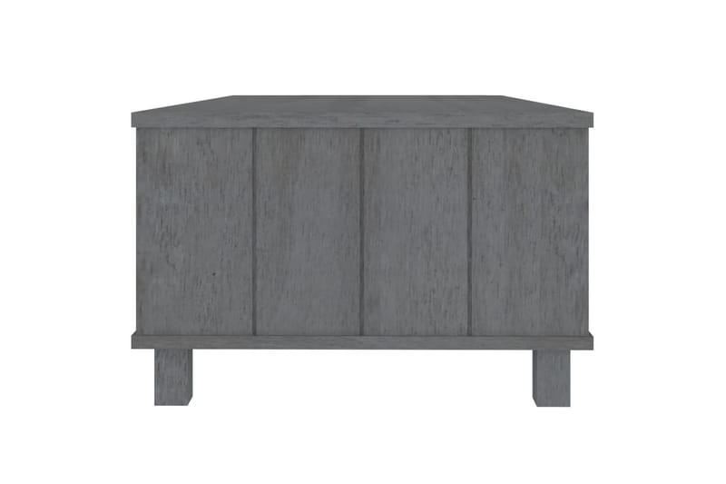 Salongbord mørkegrå 100x55x35 cm heltre furu - Grå - Sofabord