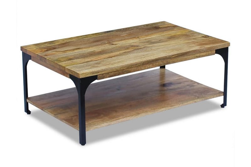 Salongbord mangotre 100x60x38 cm - Mangotre/Svart - Møbler - Bord - Sofabord