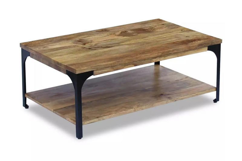 Salongbord mangotre 100x60x38 cm - Mangotre/Svart - Møbler - Bord - Sofabord