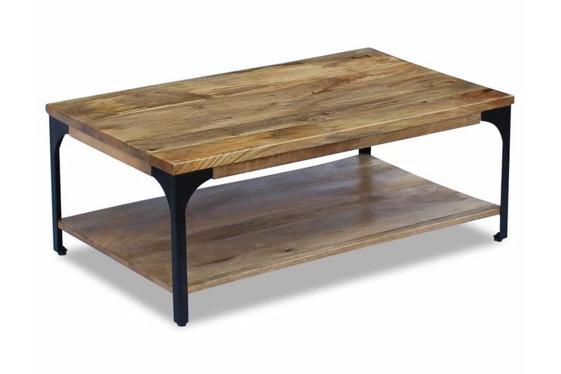 Salongbord mangotre 100x60x38 cm - Mangotre/Svart - Møbler - Bord - Sofabord