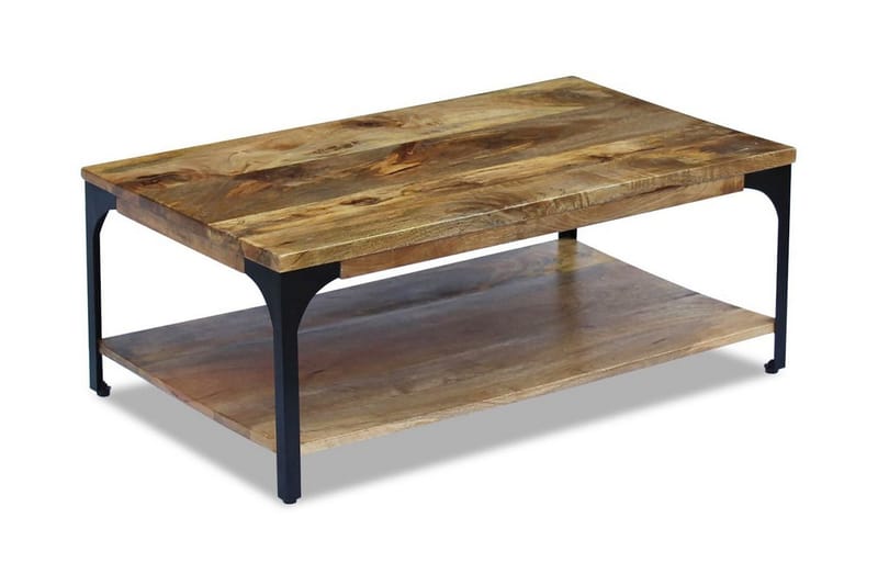 Salongbord mangotre 100x60x38 cm - Mangotre/Svart - Møbler - Bord - Sofabord