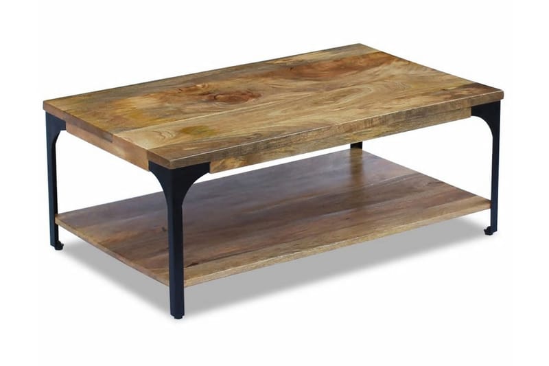Salongbord mangotre 100x60x38 cm - Mangotre/Svart - Møbler - Bord - Sofabord