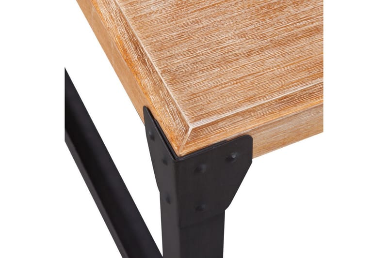Salongbord massivt akasietre 100x60x45 cm - Akasie/Svart - Møbler - Bord - Sofabord