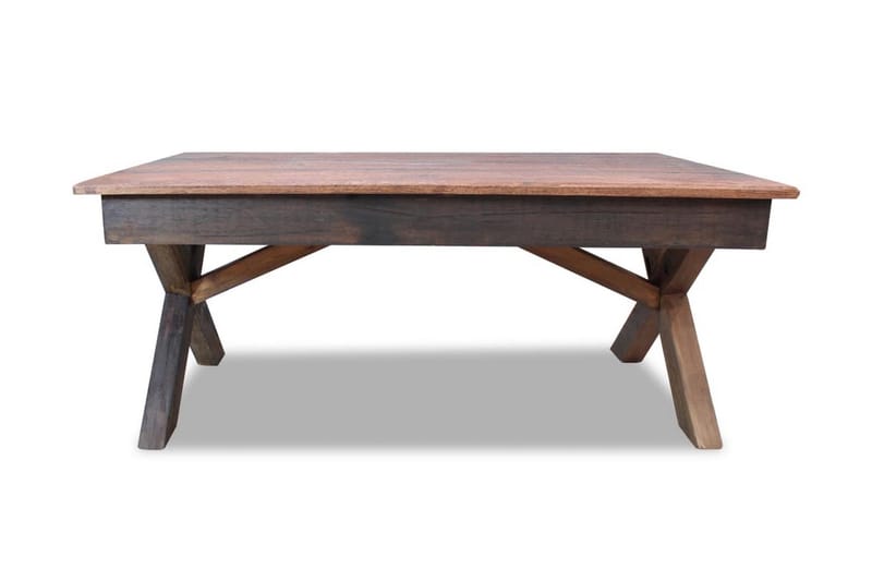 Salongbord massivt gjennvunnet tre 110x60x45 cm - Resirkulert Tre - Møbler - Bord - Sofabord