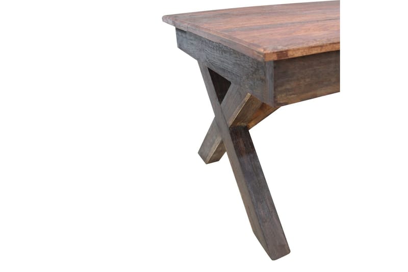 Salongbord massivt gjennvunnet tre 110x60x45 cm - Resirkulert Tre - Møbler - Bord - Sofabord