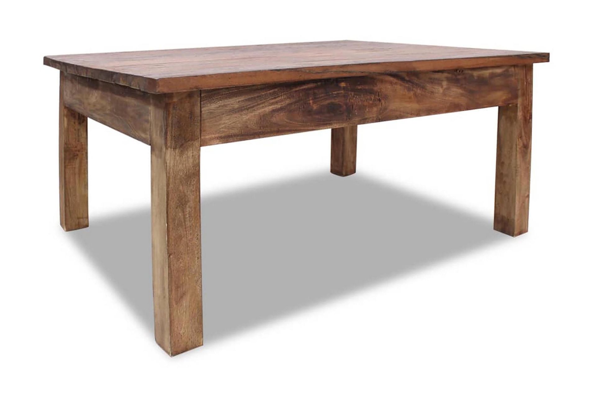 Salongbord massivt gjenvunnet tre 98x73x45 cm - Resirkulert Tre - Møbler - Bord - Sofabord