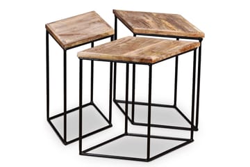 Salongbord massivt mangotre 48x48x40 cm - Mangotre - Møbler - Bord - Sofabord