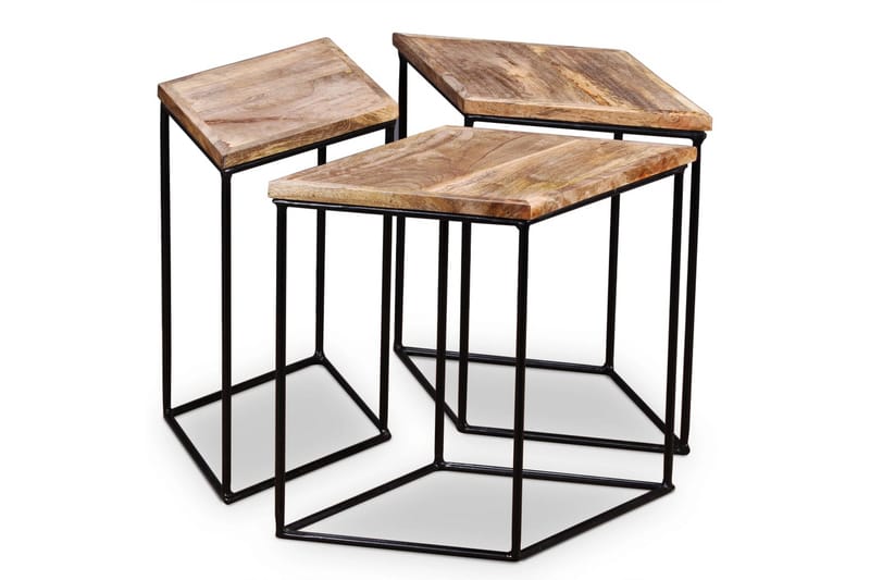 Salongbord massivt mangotre 48x48x40 cm - Mangotre - Møbler - Bord - Sofabord