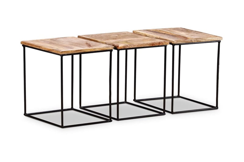 Salongbord massivt mangotre 48x48x40 cm - Mangotre - Møbler - Bord - Sofabord
