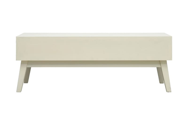 Salongbord med 2 skuffer og utskjring grå 110x50x40 cm tre - Sofabord