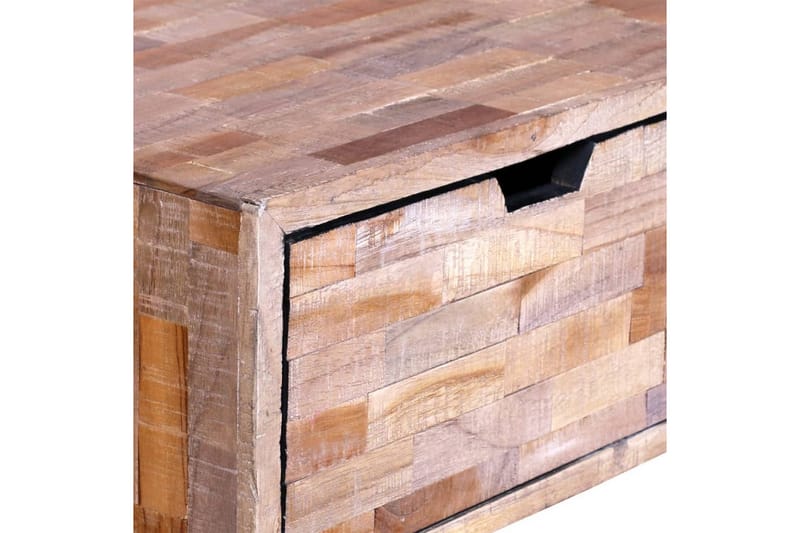 Salongbord med 4 skuffer gjenvunnet tre teak - Återvunnen Teak/Svart - Møbler - Bord - Sofabord