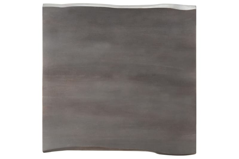 Salongbord med naturlige kanter 60x60x40 cm heltre akasie - Grå - Møbler - Bord - Sofabord
