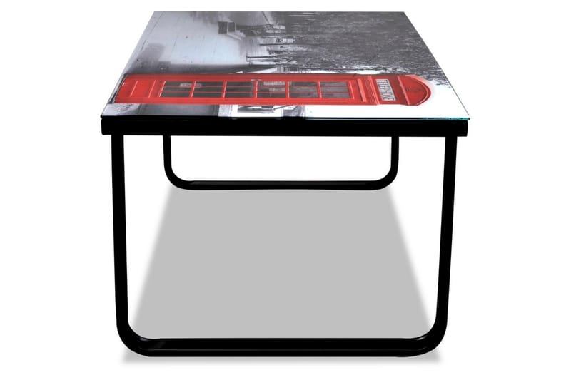 Salongbord med telefonkiosk-print glassplate - Glass/Londontrykk - Møbler - Bord - Sofabord