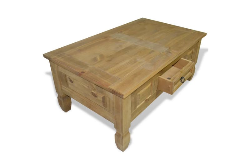 Salongbord meksikansk Corona-stil furu 100x60x45 cm - Furu - Møbler - Bord - Sofabord