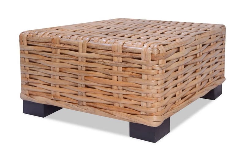 Salongbord naturlig rotting 45x45x30 cm - Natur - Møbler - Bord - Sofabord