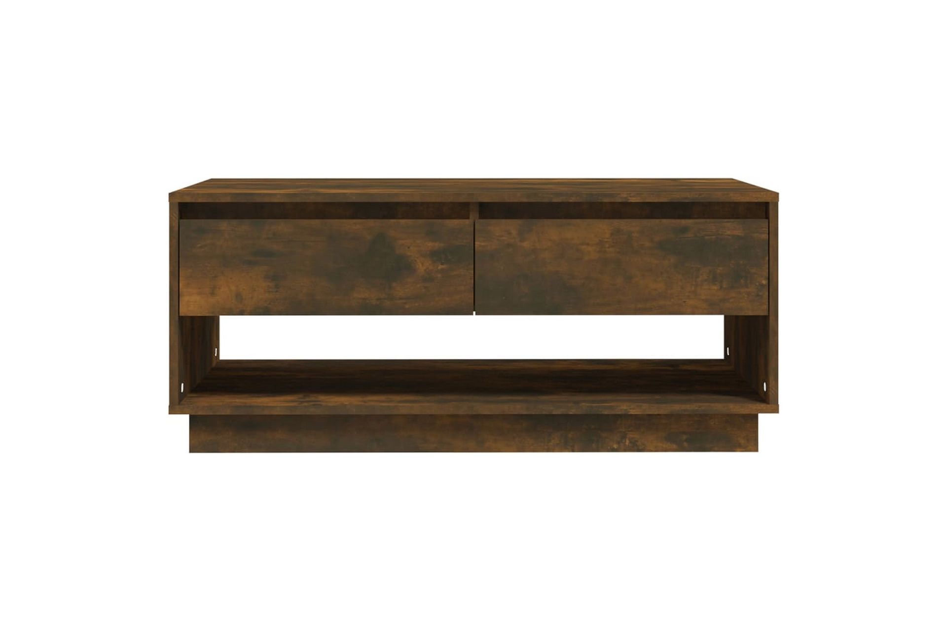 Salongbord røkt eik 102,5x55x44 cm sponplate - Brun - Møbler - Bord - Sofabord