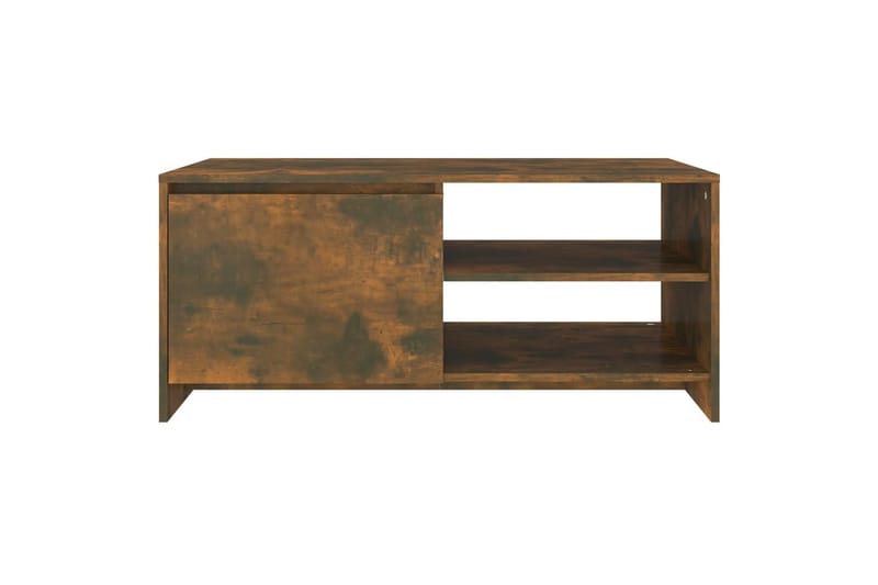 Salongbord røkt eik 102x50x45 cm konstruert tre - Brun - Møbler - Bord - Sofabord