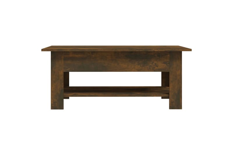Salongbord røkt eik 102x55x42 cm sponplate - Brun - Møbler - Bord - Sofabord