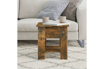 Salongbord røkt eik 40x40x42 cm konstruert tre - Brun - Møbler - Bord - Sofabord