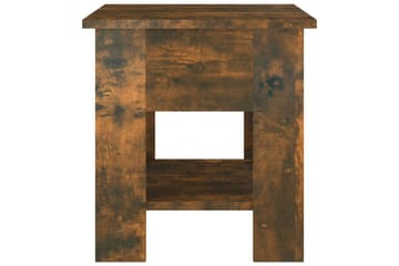 Salongbord røkt eik 40x40x42 cm konstruert tre - Brun - Møbler - Bord - Sofabord