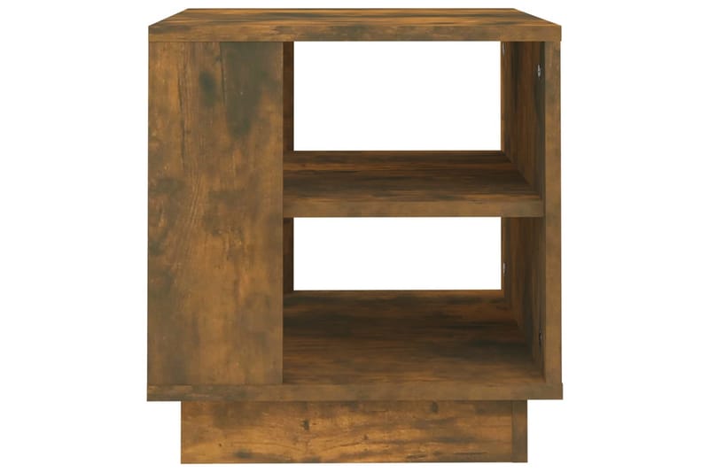 Salongbord røkt eik 40x40x43 cm konstruert tre - Brun - Møbler - Bord - Sofabord