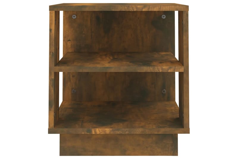 Salongbord røkt eik 40x40x43 cm konstruert tre - Brun - Møbler - Bord - Sofabord