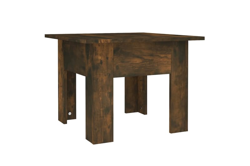 Salongbord røkt eik 55x55x42 cm sponplate - Brun - Møbler - Bord - Sofabord