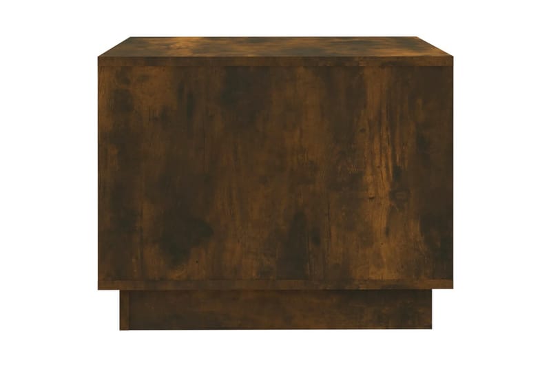 Salongbord røkt eik 55x55x43 cm sponplate - Brun - Møbler - Bord - Sofabord