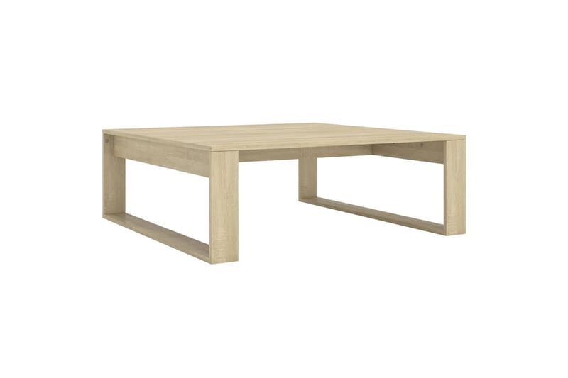 Salongbord sonoma eik 100x100x35 cm sponplate - Brun - Møbler - Bord - Sofabord
