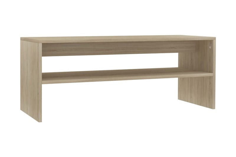 Salongbord sonoma eik 100x40x40 cm sponplate - Brun - Møbler - Bord - Sofabord