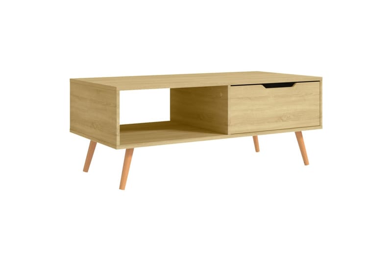 Salongbord sonoma eik 100x49,5x43 cm sponplate - Brun - Møbler - Bord - Sofabord