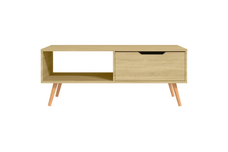 Salongbord sonoma eik 100x49,5x43 cm sponplate - Brun - Møbler - Bord - Sofabord