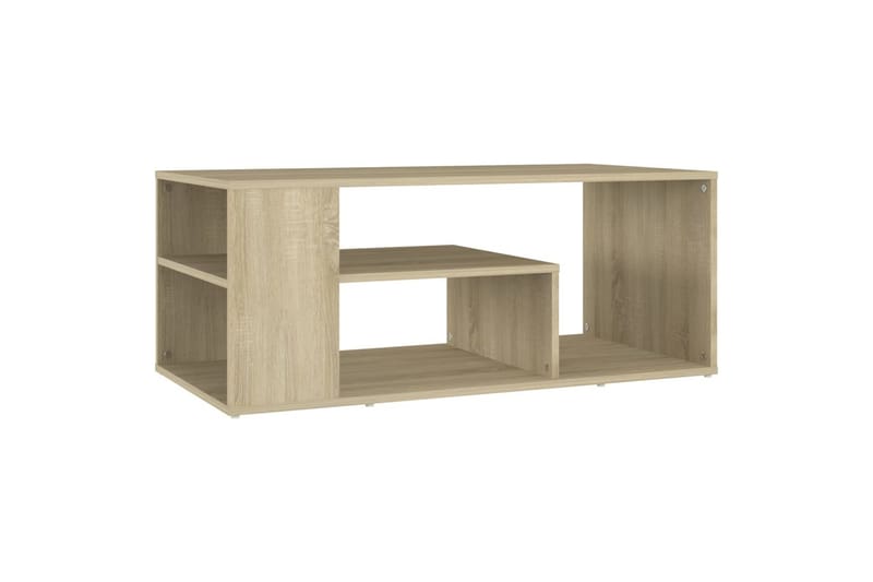 Salongbord sonoma eik 100x50x40 cm sponplate - Brun - Møbler - Bord - Sofabord