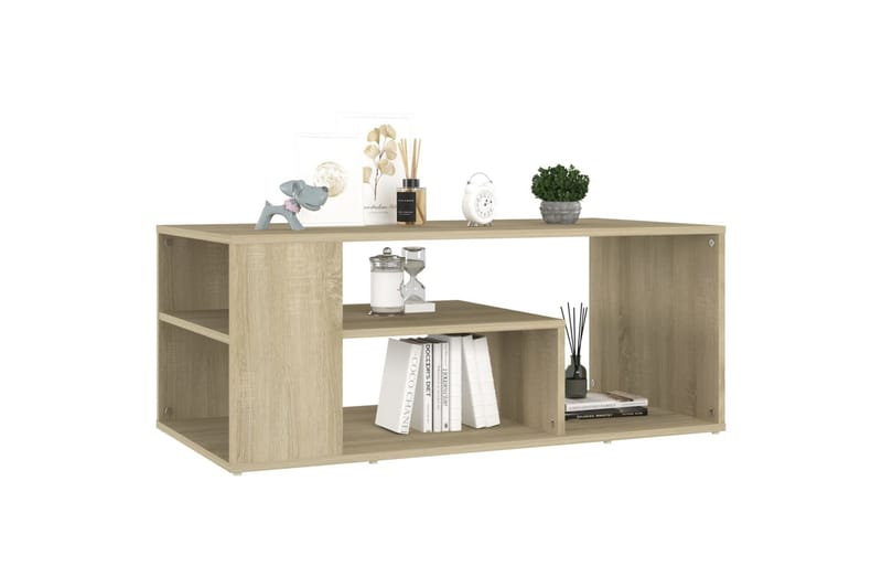 Salongbord sonoma eik 100x50x40 cm sponplate - Brun - Møbler - Bord - Sofabord