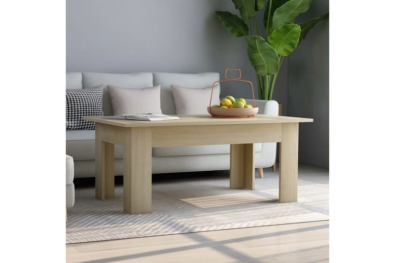 Salongbord sonoma eik 100x60x42 cm sponplate - Møbler - Bord - Sofabord