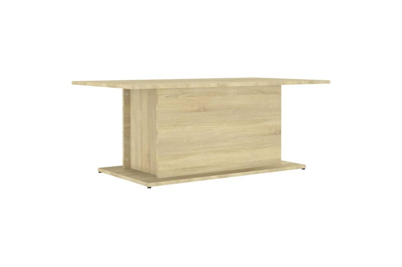 Salongbord sonoma eik 102x55,5x40 cm sponplate - Beige - Møbler - Bord - Sofabord
