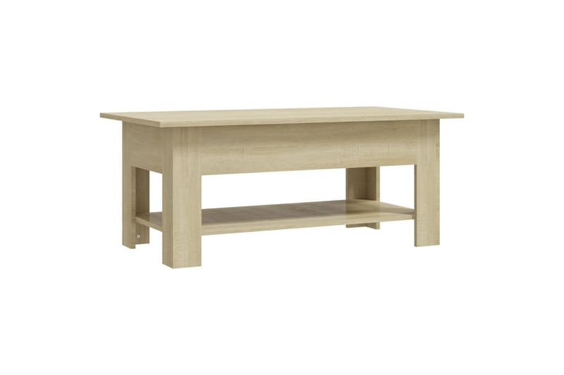 Salongbord sonoma eik 102x55x42 cm sponplate - Brun - Møbler - Bord - Sofabord