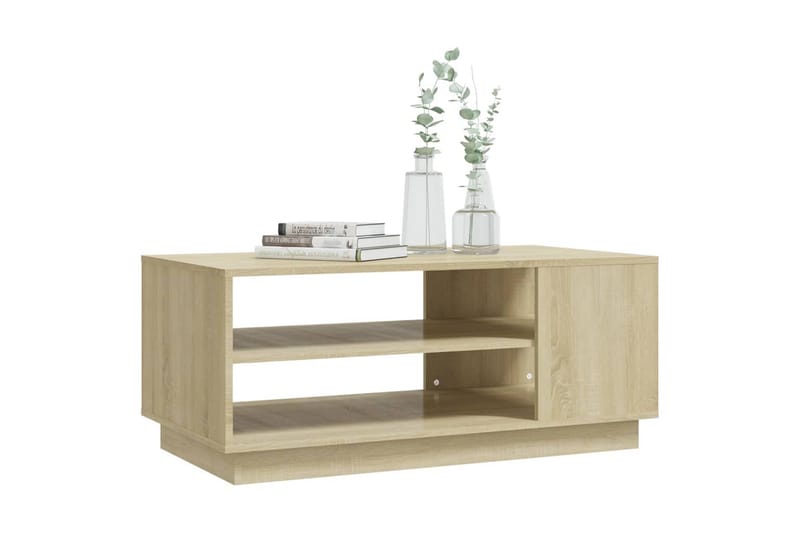 Salongbord sonoma eik 102x55x43 cm sponplate - Brun - Møbler - Bord - Sofabord