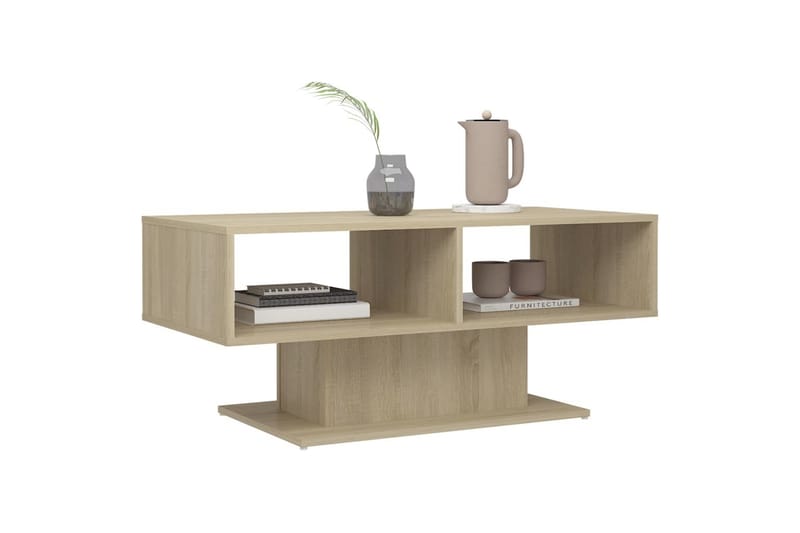 Salongbord sonoma eik 103,5x50x44,5 cm sponplate - Brun - Møbler - Bord - Sofabord