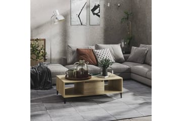Salongbord sonoma eik 103,5x60x35 cm sponplate - Brun - Møbler - Bord - Sofabord