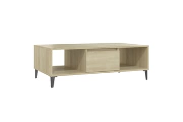 Salongbord sonoma eik 103,5x60x35 cm sponplate - Brun - Møbler - Bord - Sofabord