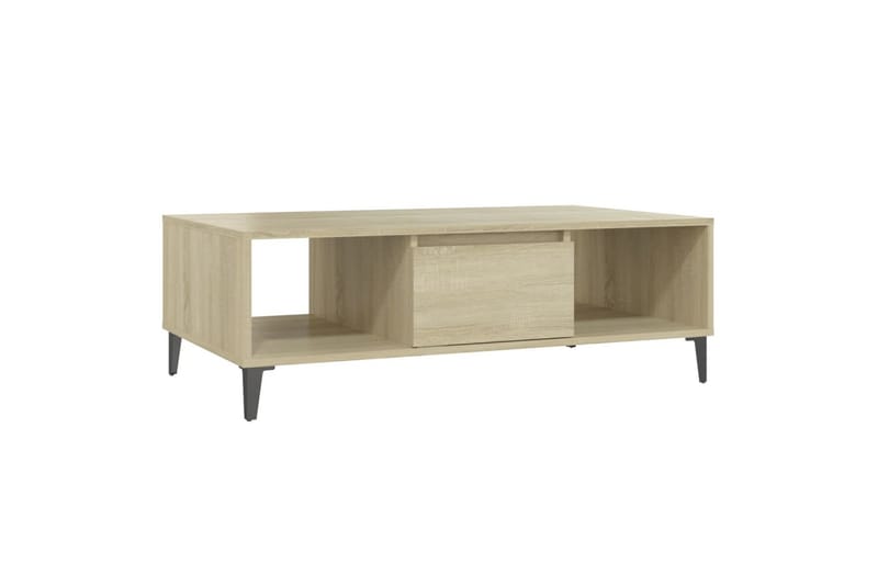 Salongbord sonoma eik 103,5x60x35 cm sponplate - Brun - Møbler - Bord - Sofabord