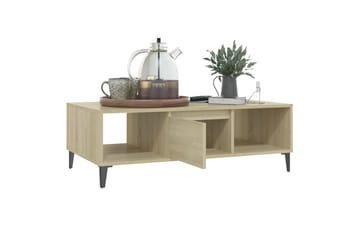 Salongbord sonoma eik 103,5x60x35 cm sponplate - Brun - Møbler - Bord - Sofabord