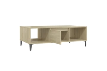 Salongbord sonoma eik 103,5x60x35 cm sponplate - Brun - Møbler - Bord - Sofabord