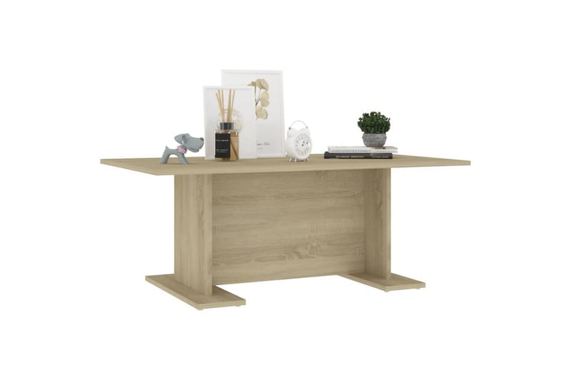 Salongbord sonoma eik 103,5x60x40 cm sponplate - Brun - Møbler - Bord - Sofabord